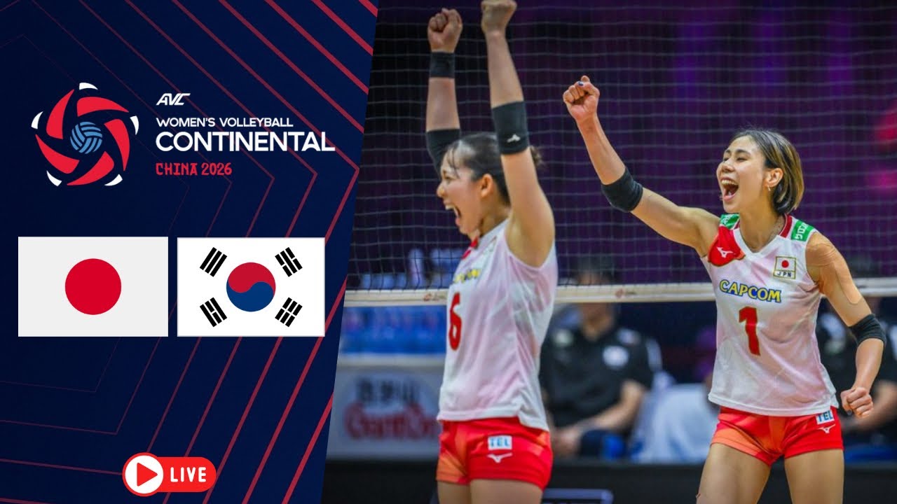 Japan 🇯🇵vs🇰🇷 Korea AVC Women’s Continental Championship 2026 | Tianjin, China