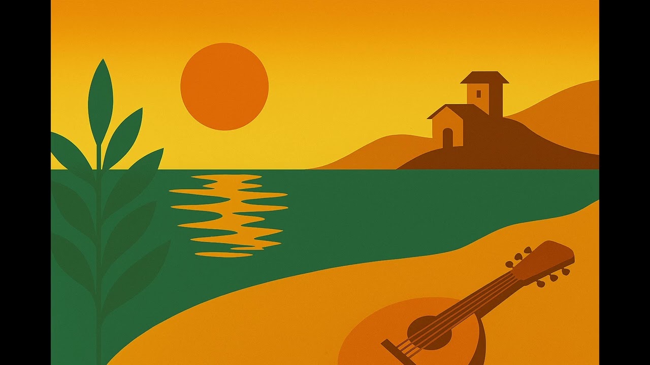 Sunset Over the Olive Hills — Mediterranean Folk Acoustic Music for Relaxing Evenings