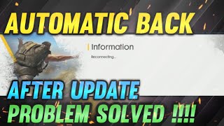 Automatic Back Free Fire Problem | After Update | Kaise Fix Kare ??? Garena Free Fire