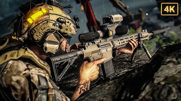 Ghost Recon Breakpoint - Stealth Sniper Gameplay - No HUD Extreme [4K 60FPS]