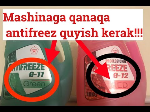 Video: Avtomobil uchun antifriz qancha turadi?