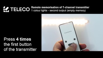 REMOTE MEMORISATION TRANSMITTERS - SECOND OUTPUT - 1-colour LIGHTS