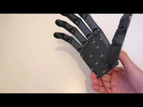 Low cost Arduino 3D printed robotic hand - ARX Hand Project MK0 - YouTube