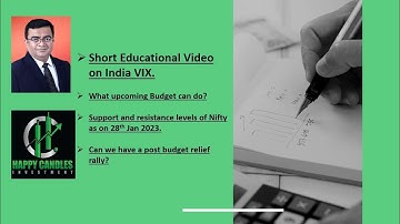 Short Educational Video on INDIA VIX or Volatility Index.
