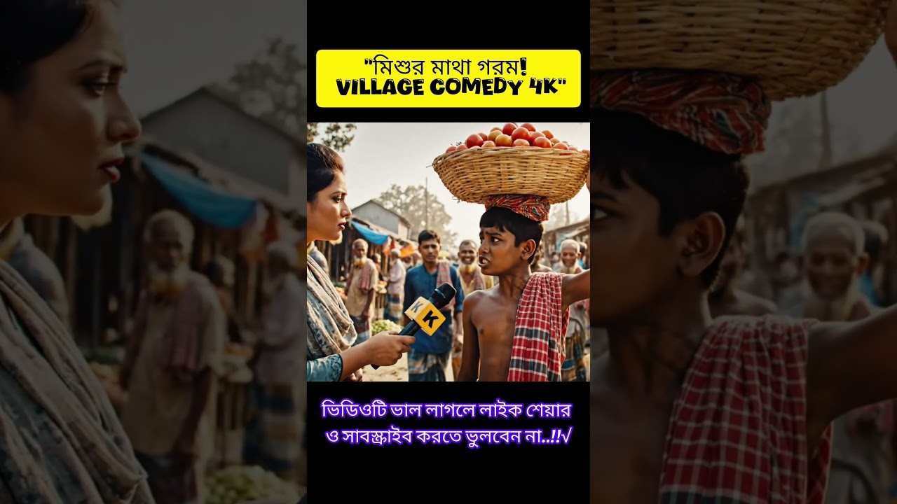 "সাংবাদিকের বিপদে মিশু! 😆 | Bangla Funny Baby Video | 4K Cinematic" 