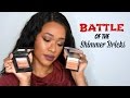 SHIMMER BRICK COMPARISON! Makeup Revolution VS Bobbi Brown