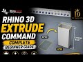 Rhino 3D Extrude Command Complete Beginner Guide | The Design Info |
