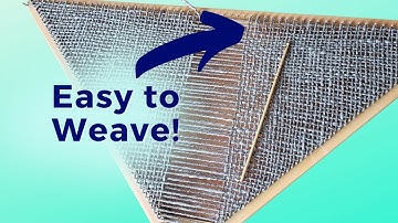 How to Weave On A Triangle Loom