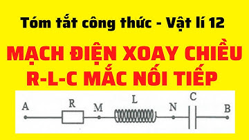 Tóm Tắt Công Thức Mạch Điện Xoay Chiều R-L-C Mắc Nối Tiếp