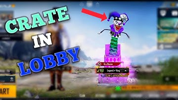 Crate In Lobby Pubg Mobile Lobby Video  Editing By CAPTx