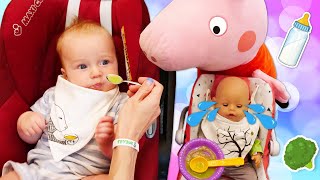 Peppa Pig aprende a fazer papinha saudável para bebês! Escola para mamães em português