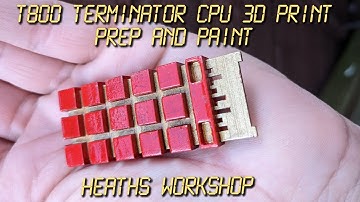 T800 Terminator CPU 3D Print Paint