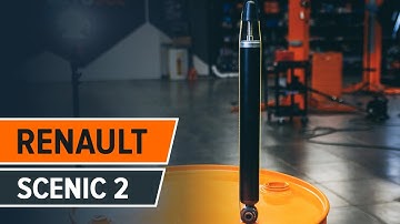 How to change a rear shock absorbers RENAULT SCENIC 2 TUTORIAL | AUTODOC
