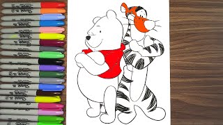 🍯🐯 Winnie-the-Pooh & Tigger: Delightful Coloring Pages Journey 🎨✨