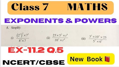 Class 7 Maths Chapter 11 Ex 11.2 - Exponents and Powers -Ex 11.2 Q.5 Class 7 - New syllabus - NCERT