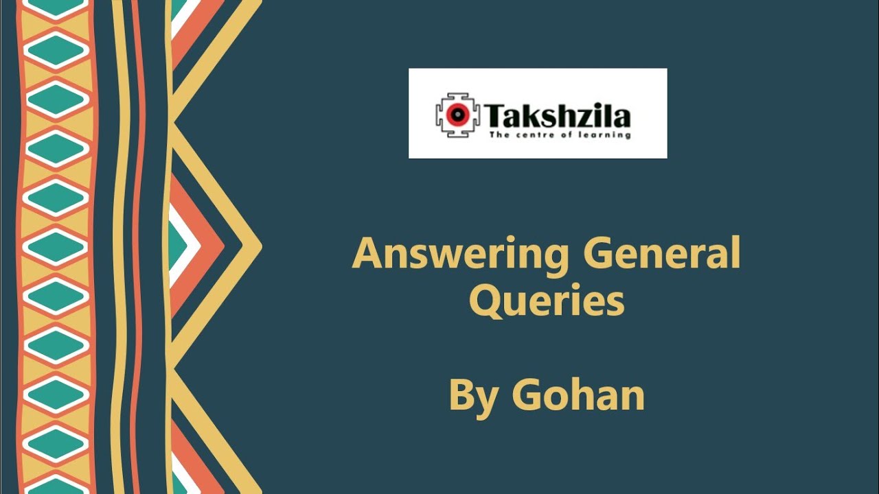 GENERAL QUERIES || PART 1 - YouTube