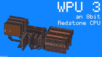 I made an 8bit CPU inside of Minecraft! | WPU3 Showcase | #redstone