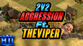 This is How 2v2 Aggression is Done! Ft. @TheViperAOE  AoE2