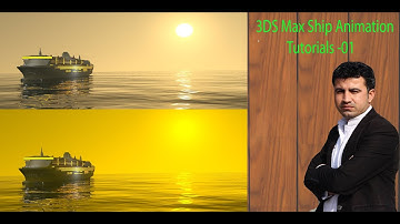 3D Max Animation, Day Light,Camera,Water Wave View Effect  Setting