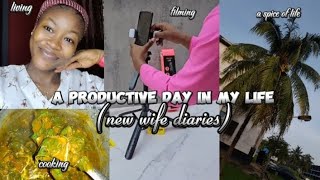 DAILY VLOG 1 :A PRODUCTIVE DAY IN THE LIFE OF A NEW WIFE | TRAD WIFE ROLES | FILMING| SILENT VLOG