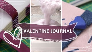 100% Handmade Recyled Journal | Valentine Inspired