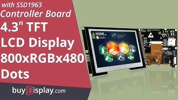 4.3" inch 800x480 TFT LCD Module with SSD1963 Controller Board,Capacitive Touch Screen