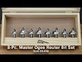 Create Decorative Molding Profiles with the 8-Piece Master Ogee Router Bit Set Create Decorative Molding Profiles with the 8-Piece Master Ogee Router Bit Set