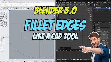 Blender 5.0: Fillet Edges like a CAD tool