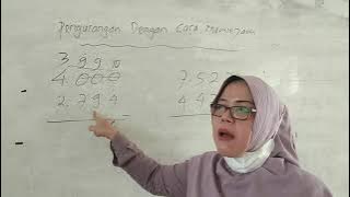 Pengurangan bilangan ribuan dengan cara meminjam