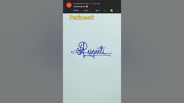 Parineeti Signature ✍️ #youtube #signature #art #viral #shorts
