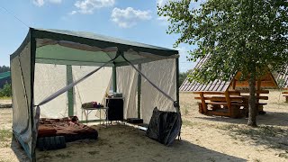 Взял тёщу с собой!Едем на кемпинг,дёшево и сердито!Голубые Озера Донбасса!