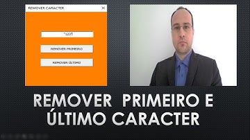 Remover CARACTERE de Texto de Textbox Excel VBA