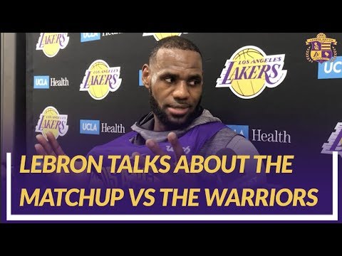 Lakers Nation Interview: LeBron Talks About How Lonzo Looks & The Matchup Against the Warriors