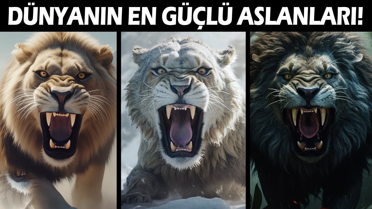 Soyu Tükenmiş En GÜÇLÜ ve En VAHŞİ 6 ASLAN TÜRÜ! - YouTube