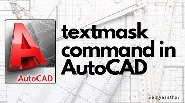 AutoCAD tutorial - textmask command