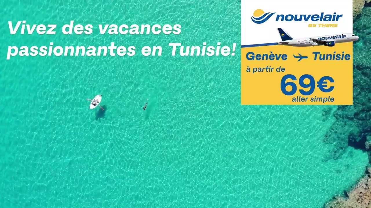 Promo Juin 2022 : Vol Genève – Tunis à partir de 69€