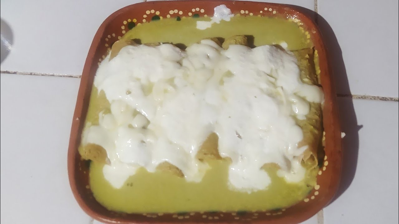 Enchiladas Suizas a mi estilo YouTube