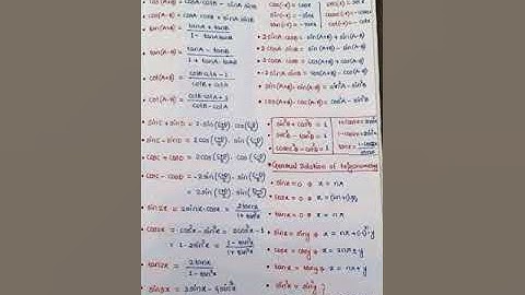 all trigonometry formulas of 11th class.#trigonometry #formulas #inandoutfacts #physicswallah