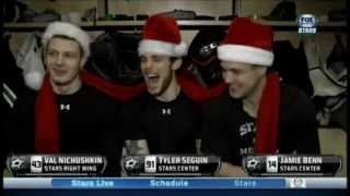 Tyler Seguin, Jamie Benn, Valery Nichushkin wish you Merry Christmas: #IamValNichushkin