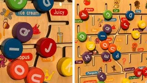 Bảng mê cung chữ cái bằng gỗ - Đồ chơi mê cung số & chữ cái - Thái Vân Toys