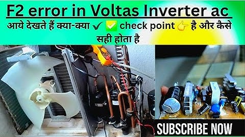 F2 error in Voltas Inverter ac #faulty #repair #solution #voltasac #no cooling #support #subscribe