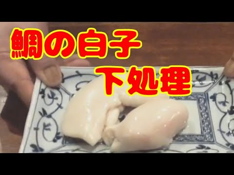 鯛の白子の下ごしらえ（下処理）で春の味覚を堪能しよう！ 概要欄にも詳しく説明有り