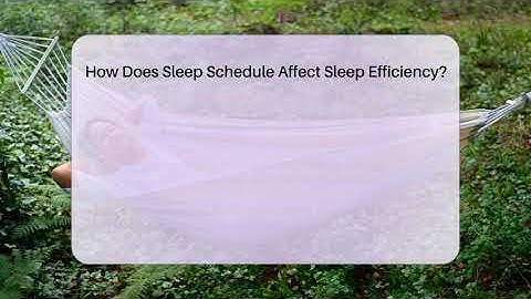 How Does Sleep Schedule Affect Sleep Efficiency? - Sleep Apnea Support Network
