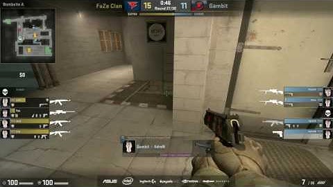 FaZe Rain INHUMAN reactions vs Gambit ESL One 2016 offline qualifiers