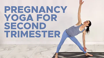 Pregnancy Yoga Second Trimester (30 Minute Prenatal Yoga)