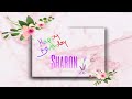 Happy birthday Sharon