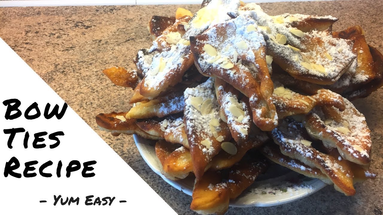 28 Bow Ties/Angel Wings Recipe Desserts YumEasy YouTube