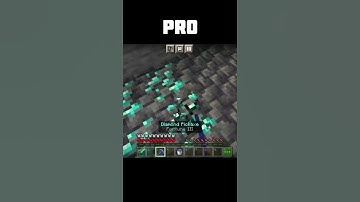 Noob Vs Pro Vs Hacker Find Diamonds In Minecraft | #shorts