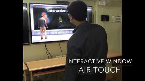AirTOUCH Interactive Window Advertisement Display Body Movement & Gesture Driven