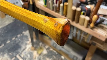 5+ Pound Plumb on an 36” Osage Orange Octagon Sharpened For Chopping Hardwood #axehandles#axes#Plumb